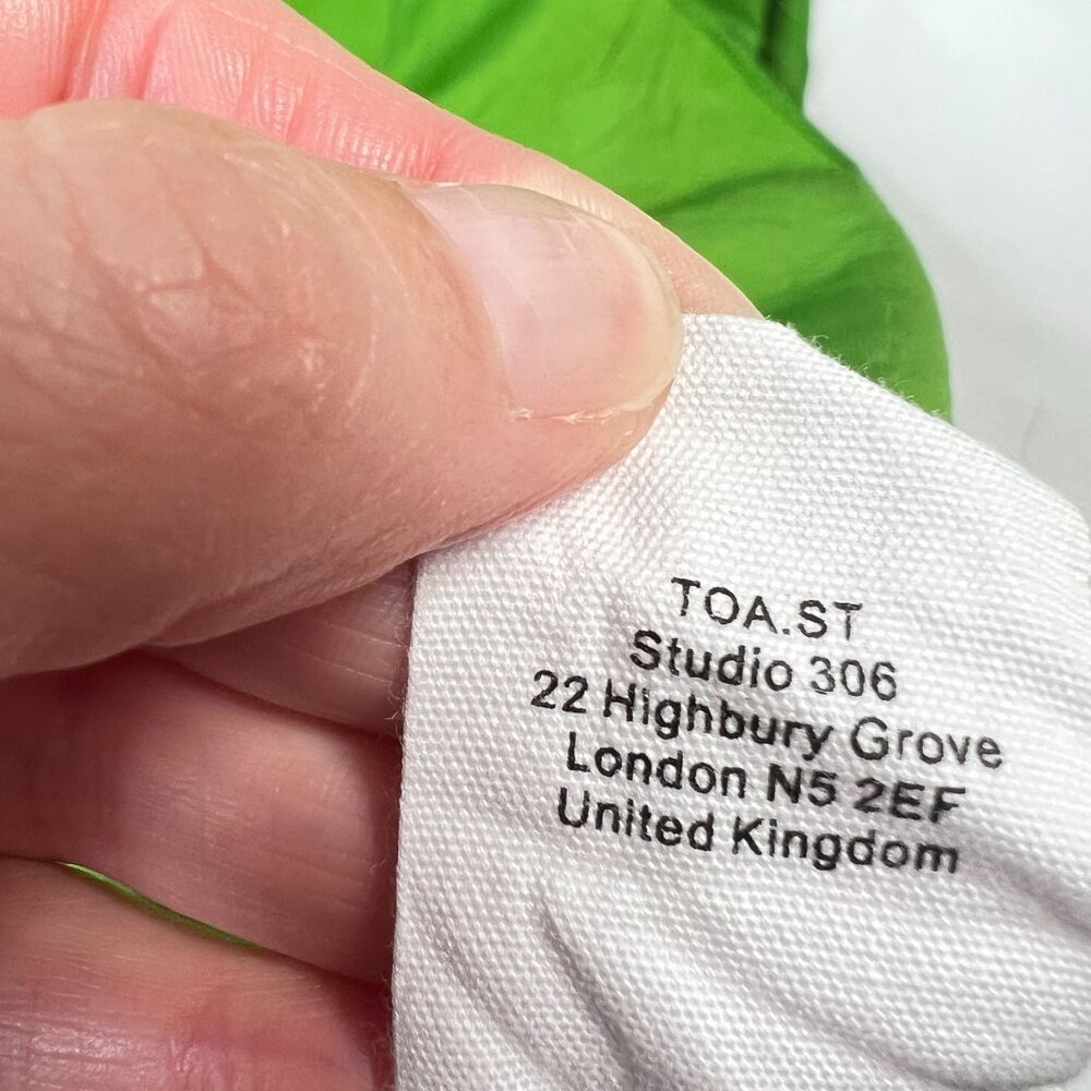 Toast Tiered Crinkle Twill Dress Spruce Green Midi Asymmetric Oversized Medium - Picture 14 of 14